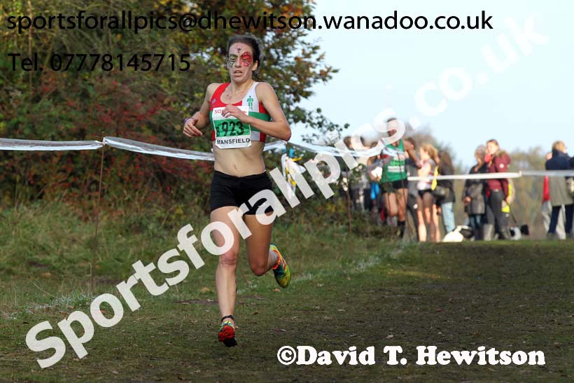 Senior women, National Cross Country Relays, Berry Park, Mansfield. Photo: David T. Hewitson/Sports for All Pics